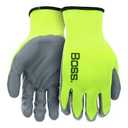 Boss Gloves 4 Pack Large Yellow