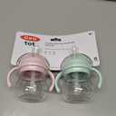 OXO Tot Transitions Straw Cup with Handles 6 oz. - Opal and Blossom - 2 Pack