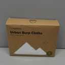 Organic Burp Cloths Baby Boy & Girl - 5-Pack Super Absorbent Cotton Burping Cloths for Babies, Soft & Plush Newborn Spit Up Rags, Infant Towels for Milk Spit Up, Unisex, Large 21" x 10" (Soft White)