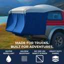 DAC Truck Bed Tent Pickup Truck Tent for Caps, Fits Ford Maverick. Jeep Gladiator, Ford Ranger, Nissan Frontier, Rivian R1T, Tesla Cybertruck Tailgate Width 58" Compatible with Camping Shells