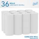 Scott Professional Essential Coreless High-Capacity Standard Roll Toilet Paper, Bulk (04007), 2-Ply, White (36 Rolls of 1,000 Sheets, 36,000 Sheet Total)