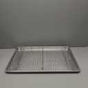 USA Pan 1607CR Bakeware Extra Large Sheet Baking Pan and Bakeable Nonstick Cooling Rack Set, XL, Metal, 15W x  23L