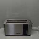 Mueller UltraToast Full Stainless Steel Toaster 4 Slice, Long Extra-Wide Slots for Bagels and Waffles, 6 Browning Levels, LED Display, Cancel/Defrost/Reheat Functions & Removable Tray, Kitchen Gadgets