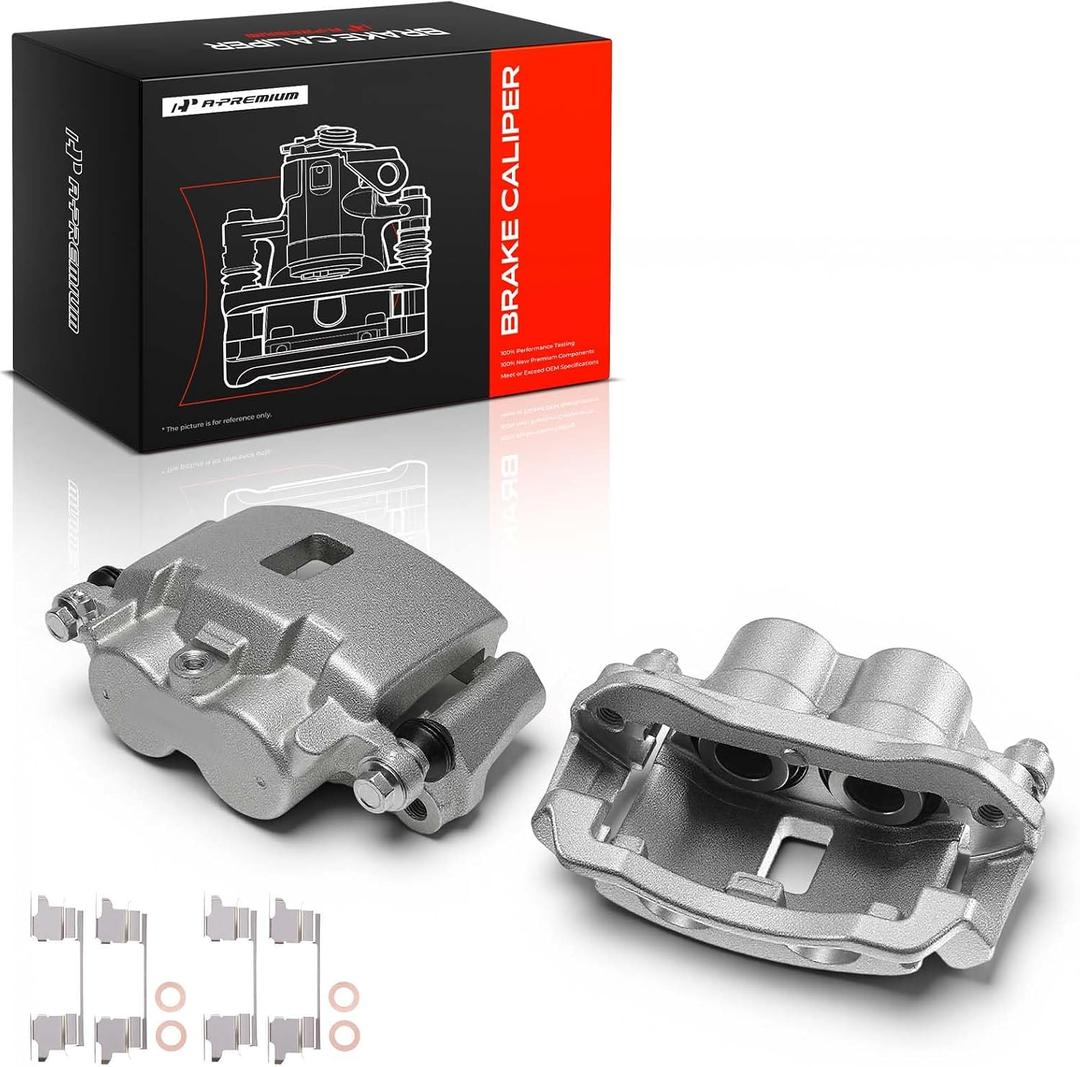 A-Premium Rear Left and Right Side Disc Brake Caliper with Bracket
