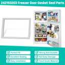 Upgraded 242193203 Refrigerator Freezer Door Gasket for Frigidaire Kenmore Crosley Freezer Door Seal Replacement Parts FFHI1831QP6, FFHT1814QW0, 17.91”*28.74” Refrigerator Door Gasket Seal