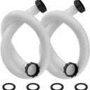 1.5 inch Pool Pump Hose Replacement for Coleman Intex Sand Filters & Saltwater Systems Above Ground Pool Hose with 1500 to 2500 GPH Filter Pumps 29060E, 59" Long2 Pcs