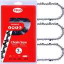 18 Inch Chainsaw Chain Replacement .325" Pitch .063" Gauge 68 Drive Links, Fits Stihl (PRE 2023 .063" Gauge) 025, MS250, MS251, 3005 008 4717-36390050068, Full Chisel, 3 Pack | P-Series