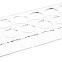 12 Hole Shot Glass Organizer 1.49 Inch Hole Acrylic Rectangle Shot Glass Set Shots Glasses Tray Holder Clear Shots Glasses Tray for Christmas Party Club Bar Drinking