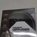 Travel Hair Dryer Diffuser, Segbeauty Collapsible Portable Hair Diffuser, Profession Blow Dryer Diffuser Attachment for Natural Thick Hair, Suitable for Nozzle 1.65 inches to 1.77 inches - Black