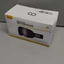 Lamicall Ski Goggles with 3X Anti-Fog - 100% UV Protection, OTG, Gifts for Skiing, Snowboard, Snowmobile, Men, Women (Black Frame - Silver Lens)