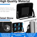 100W LED Flood Light Outdoor, 11000LM Super Bright, Stadium Lights IP67 Waterproof, 6500K for Garage, Yard, Lawn, Stadium, Garden, 9.85 x 12.6 x 2.6 inches, 4 Pack 