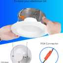 Energetic 5/6 Inch LED Recessed Lighting, 1000LM, 5000K Daylight Downlight, 12W=150W, Dimmable LED Can Light, Simple Retrofit Installation, IC & Wet Rated, FCC & ETL Listed, 12 Pack