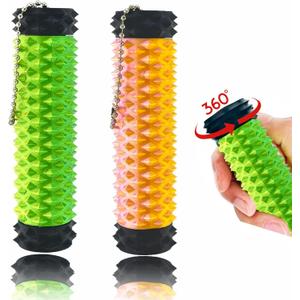 2 x 2Pcs Little Ouchies Pain Fidget, 3-in-1 Pain Stim Fidget, Pocket Mini Fidge t Toy for Adults,3D Printed Venting Key Pendant, Anxiety Relief Items Pain Stim Bumpy Fidge t Novelty Gift Bags for Kids