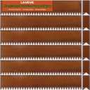 LAVEVE Landscape Edging Pre-Rusted Galvanized Steel, Hammer-in Metal Garden Edging Border with Clips, Suitable for Garden Fence, Paver Edging, Lawn and Yard (40"L x 8"H x 6 Pack, Rusty)