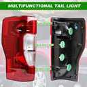 Lochnchn Tail Lights Rear Taillight Assembly Compatible with Ford F250 F350 Super Duty 2020 2021 2022 Tail Lamp Non-LED Non-Blind Spot Right Passenger Side