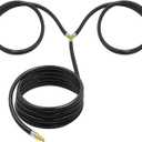 MENSI 16 Feet Y Splitter RV Propane Extension Hose for Two Outdoor Gas Grill to Hook Up RV 1/4" Quick Connect Adapter