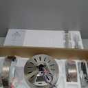 Ceiling Fan 52'' with Light: Modern Remote Control Fans Downrod Mounted - Quiet Reversible DC Motor - Light Memory Function for Indoor Outdoor (Brushed Nickel+Walnut-5)