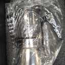 Geesta Premium Crystal Glass-Top Stovetop Espresso Moka Pot - 4/6/ 9 Cups - Stainless Steel Coffee Maker- 240ml/8.5oz/6 cup (espresso cup=40ml)