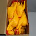 Sratte 16 Pack Screaming Chicken Toys Bulk Large Rubber Squeaking Chicken Toys for Pet Chew Gifts Prank Novelty Toy(15 Inch,Yellow)