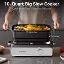 Slow Cooker 10 Quart, Large Capacity, Keep Warm, Spoon Included, N21NA