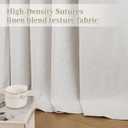 Closet Door Curtains Small Kitchen Tier Curtains for Window Natural Linen Pinch Pleated 100% Blackout for Doorways French Closet Door With Hooks 25" Wx40 L 2 Panels