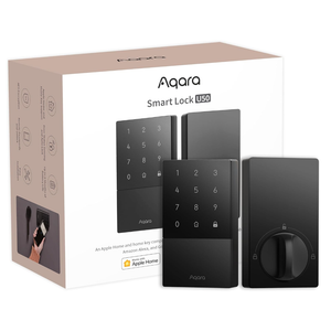 Aqara Smart Lock U50, Keyless Entry Door Lock with Apple Home Key, Bluetooth Deadbolt Lock, App Remote Control, Supports Apple HomeKit, Matter, Google Home, Alexa, IFTTT, Black