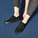 Hash Bubbie Women's Slip on Shoes Canvas Shoes Non Slip Fashion Sneakers for Women Low Top Loafers, US 9.5
