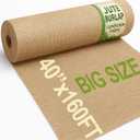 40" x 160 feet Burlap Fabric Roll – Multipurpose Burlap Tree Wrap, Natural Jute Garden Fabric for Outdoor Plant Cover, Weed Barrier Cloth, Landscaping, DIY Crafts, Gardening & Rustic Party Decor