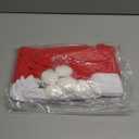 5pcs Christmas Car Decoration Comfort Santa Hat Car Seat Headrest Covers, Interior Xmas Car Accessories fits Most Vehicle for Christmas New Year Festival Holiday Party