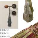 3 x 1 Pack Elegant Long Decorative Tassel with Hanging Loop, 15.35in Total Length  Luxury Curtain Tieback, Door Handle Ornament, and Home Dcor Accessory - E96145_C