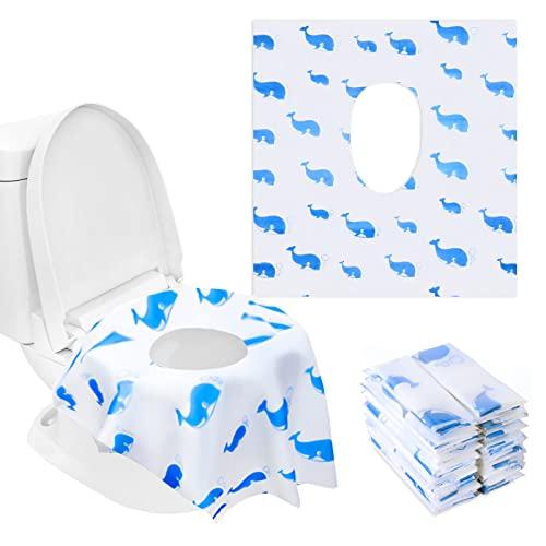 41 Pack Toilet Seat Covers Disposable - Blue