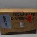 HaWare Dinnerware Sets, 12-Piece Plates and Bowls Set, Stoneware Dish Set for 4, Ceramic Dinnerware for Home Restaurant, Chip and Scratch Resistant, Microwave and Dishwasher Safe, Saturn Khaki