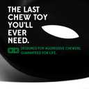 Goughnuts Dog Toys for Aggressive Chewers | Virtually Indestructible Pull Toy for Medium Breeds Such as Pit Bulls and German Shepherds | Heavy Duty Tug Dog Toy | Black