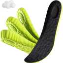 Height Increase Insoles - 4D Cloud Tech Increase Insoles for Men and Wowen Soft Memory Foam Heel Lift Inserts (Black, 2.5CM Women: US 5-9)