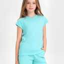 Girls 2 Piece Summer Outfits Lounge Shorts Sets for Girls 5-14 Y