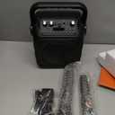 Karaoke Machine, Portable Bluetooth Speaker with 2 Wireless Microphones for Adults & Kids with Lights, Karaoke Microphone with PA System Supports USB/TF/FM/AUX for Home Party Home System Packages (Black)