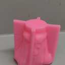 Gasusen Veiled Lady Candle Mold, Silicone Female Bust Maiden Sculpture Statue Mold DIY Hand Soap Making Resin Molds Clay Plaster Craft Mould (L), Pink, MSNS-188