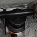 5-Light Bathroom Light Fixtures, E26 Base Vanity Lights for Mirror with Textured Milky White Glass Shade, Modern Kitchen Light Fixtures Wall Sconce Light - Black