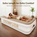 Air Mattress Twin XL (Extra Long) with Built-in Pump – 18" Raised Inflatable Bed with High Speed Built-in Pump, colchón inflable, Carry Bag, Cozy Guest Air Bed for Sleepovers, Glamping, Moving, Camel Beige - Coil-beam, Twin XL