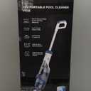 ENHULK Pro Cordless Pool Vacuum - 18.5 GPM Powerful Suction, 70min Runtime & 13.4" Wide Head, XL Capacity Handheld Rechargeable Pool Cleaner for Inground/Above Ground Pools with Telescopic Pole (Blue)