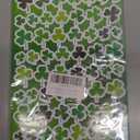 Green Shamrock Stickers, 2160 Pcs, Paper, Self-Adhesive, for St. Patrick's Day Decor, Party Favor Supplies, Kid, Single Use, Not Water Resistant, 36 Sheets