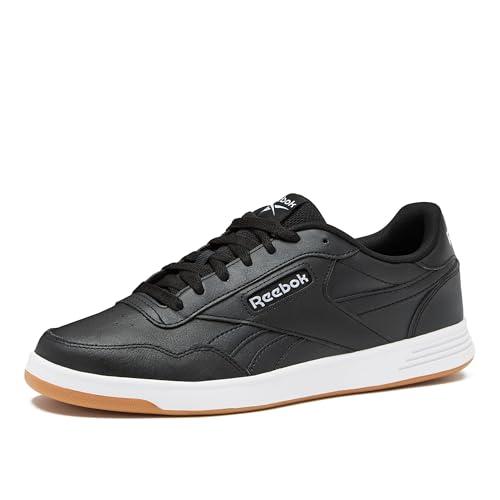 Reebok Court Advance Sneakers for Men - Casual Tennis Mens Shoes Size 6 to 15, White or Black, Core Black/Footwear White/Reebok Gum, Men's 10, Women's 11.5