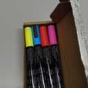 Amazon Basics Bullet/Chisel Reversible Tip Chalk Markers, Fine Point, 8-Pack, Bright Colors