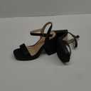 DREAM PAIRS Heels for Women Block Chunky Platform High Heels Open Toe GISELLE Fashion Wedding Party Evening Prom Dance Ankle Strap Dress Pump Sandals Shoes (7, Black)