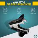 Always23 Staple Remover 3 Pack, Jaw Style- Effortlessly Remove Staples with Precision - Ergonomic Staple Puller Tool - Office and School Essential