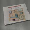 ATOYUS Montessori Busy Board Toys for Toddlers, Wooden Sensory Activity Toys for Kids, Learning Educational Travel Toy, Fine Motor Skills Christmas Birthday Gifts for Boys Girls