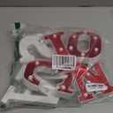 Roowest 4 Pack Christmas Light up Noel Sign LED Noel Letter Glitter Battery Powered Marquee Letters for Christmas Night Home Bar Birthday Party Bedroom Tabletop Decoration(Red)