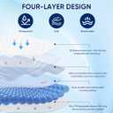 WESLEEPER Mattress Protector Waterproof Mattress Protector Mattress Bed Cover Super Soft Breathable Machine Washable Cover for Home, Bedroom, Hotel (Brown, Queen)