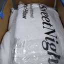 SweetNight Bed Pillows King Size Set of 2, Fluffy Luxury Hotel Collection Gusseted Large Pillows for Neck and Shoulder, Side Back Stomach Sleeper Pillow, Cozy Night 18"X34" (White)