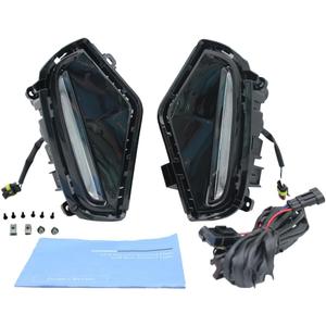 Dual Color White DRL Daytime Running Light/Amber Turn Signal, 2019-2023 Compatible with Toyota Compatible with RAV4, Lower Bumper Turn Signal Lamp Front Fog Light(2 pack)